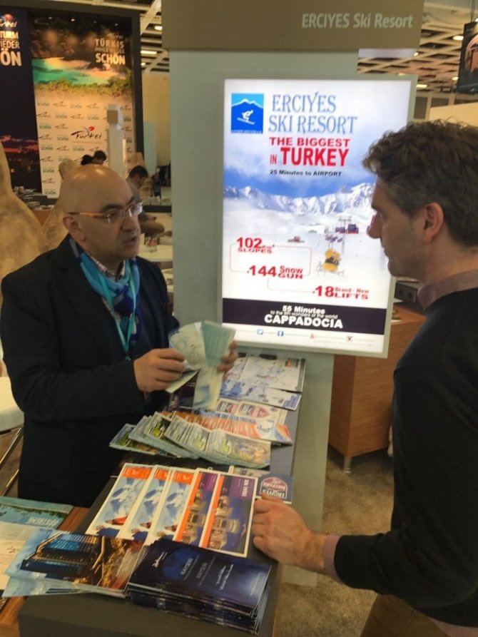 ‘Erciyes’ dünyanın en büyük turizm fuarında tanıtıldı