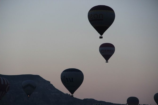 Kapadokya’da bayram coşkusu gökyüzünde başladı