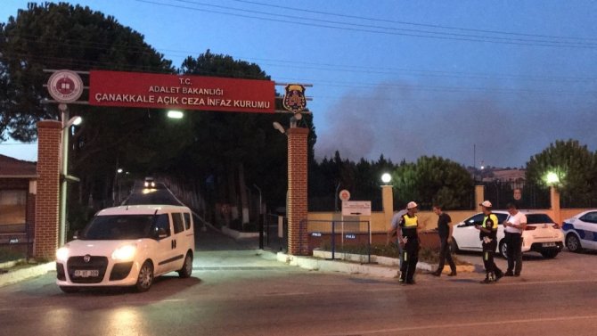 Çanakkale’de cezaevinde yangın