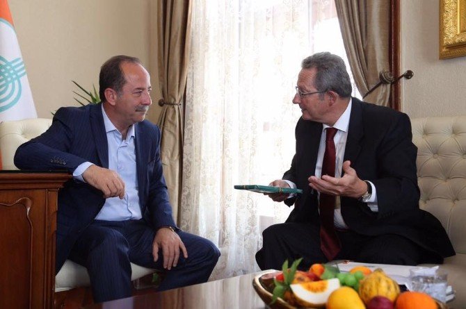 Belçika heyeti Edirne Belediye Başkanı Gürkan’ı ziyaret etti