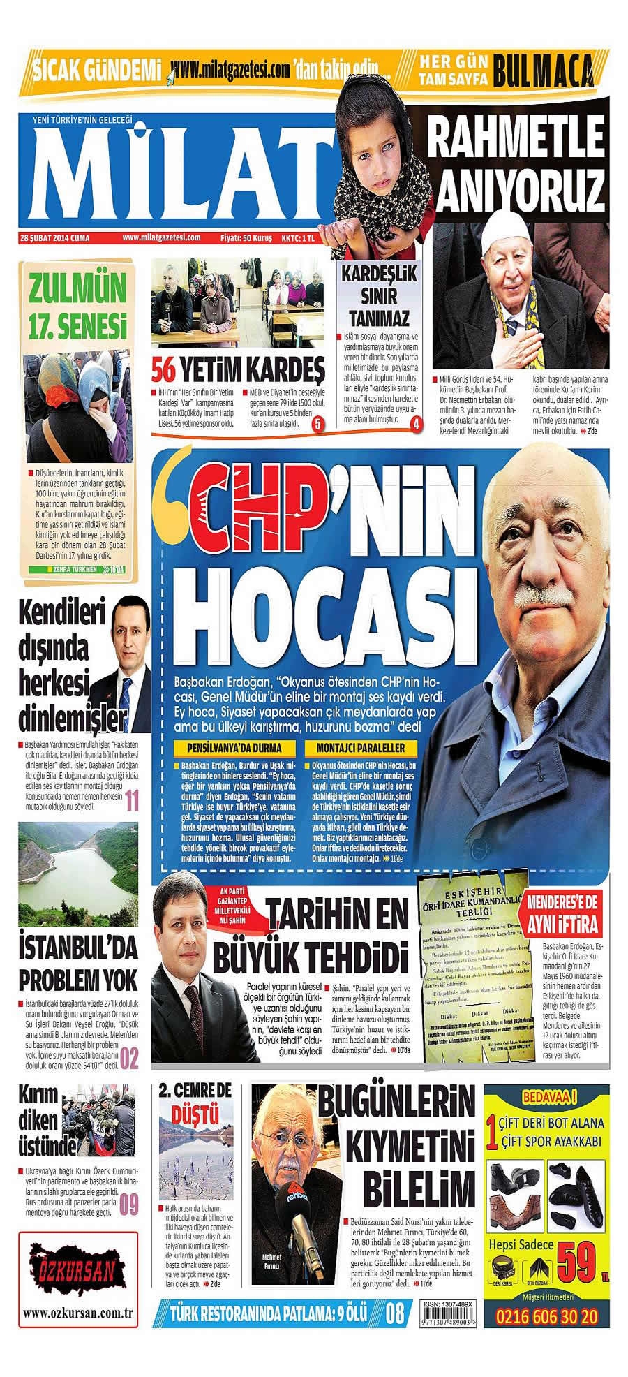 28 Şubat gazete manşetleri galerisi resim 11