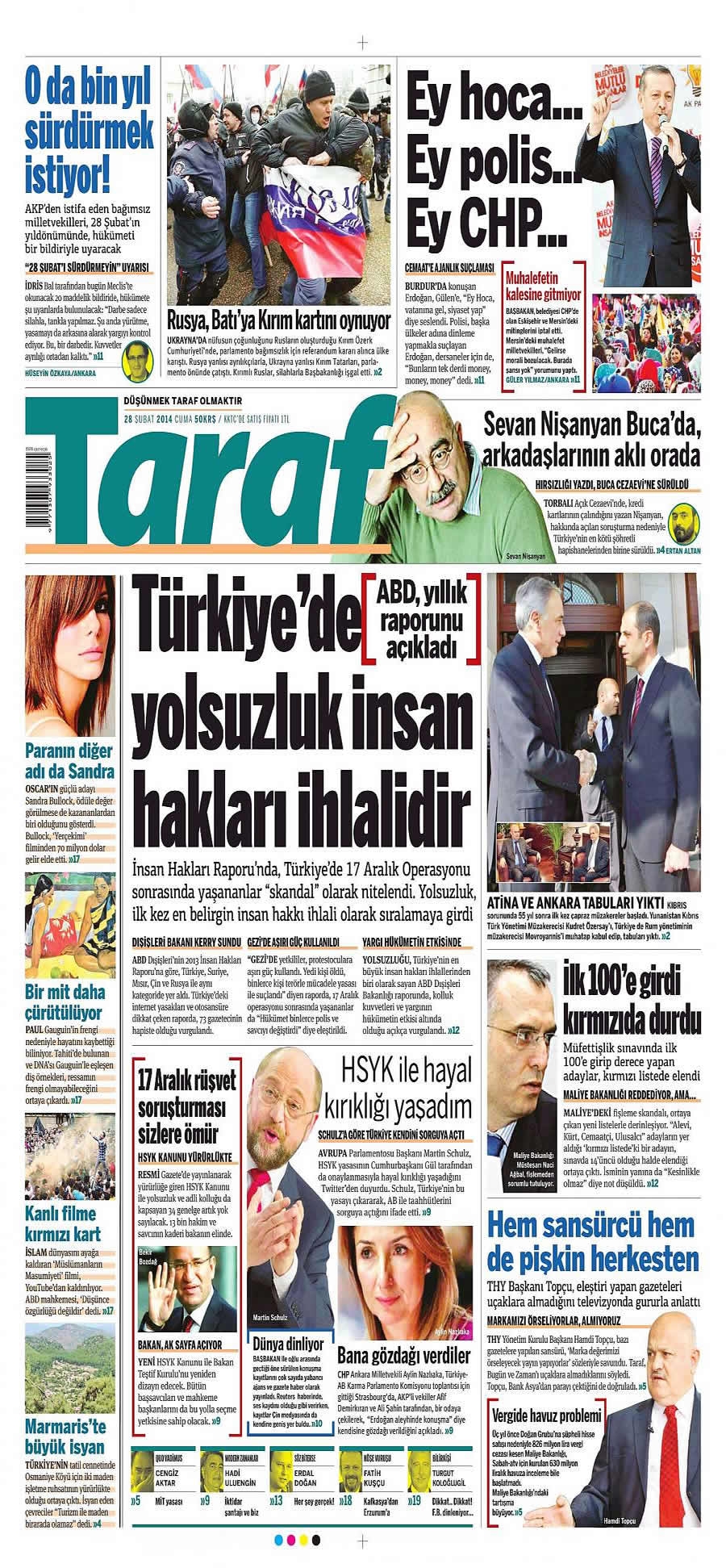 28 Şubat gazete manşetleri galerisi resim 22