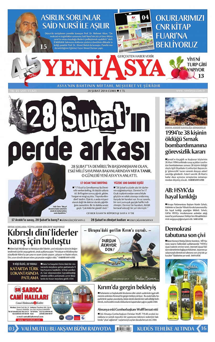 28 Şubat gazete manşetleri galerisi resim 26