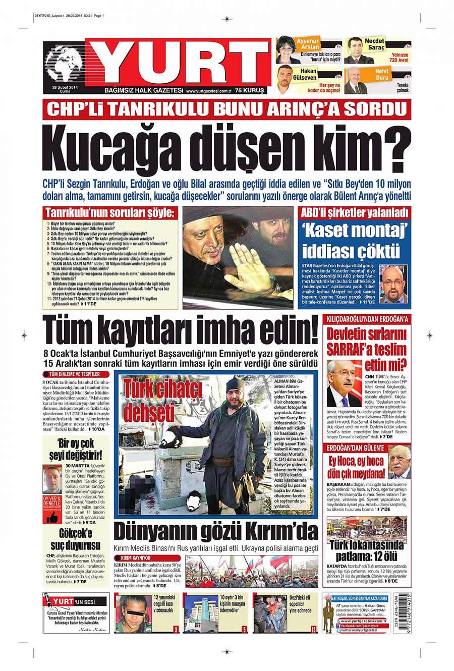 28 Şubat gazete manşetleri galerisi resim 28