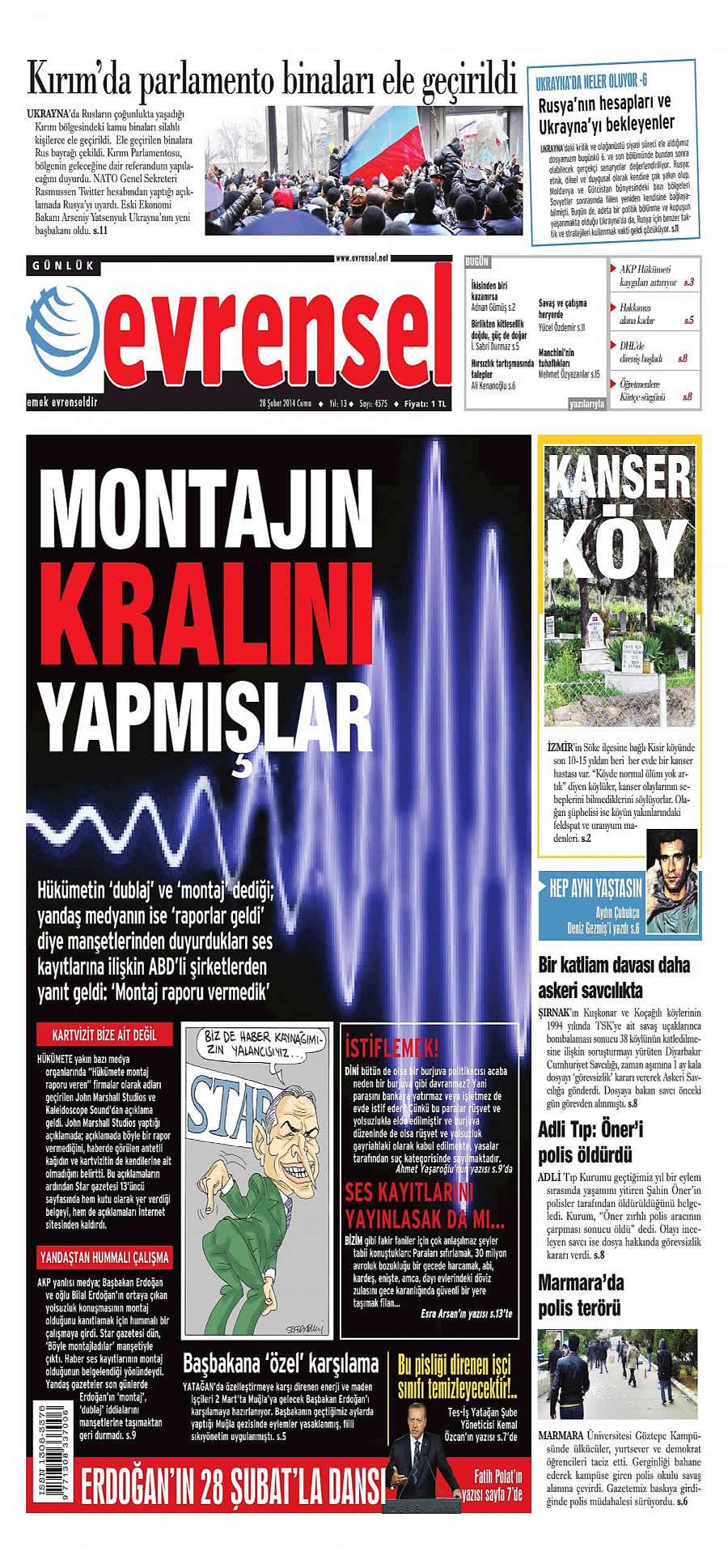 28 Şubat gazete manşetleri galerisi resim 6