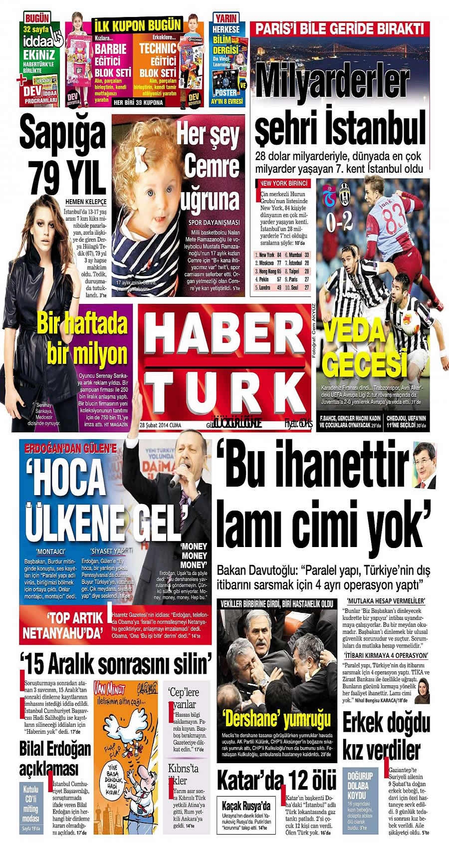 28 Şubat gazete manşetleri galerisi resim 8