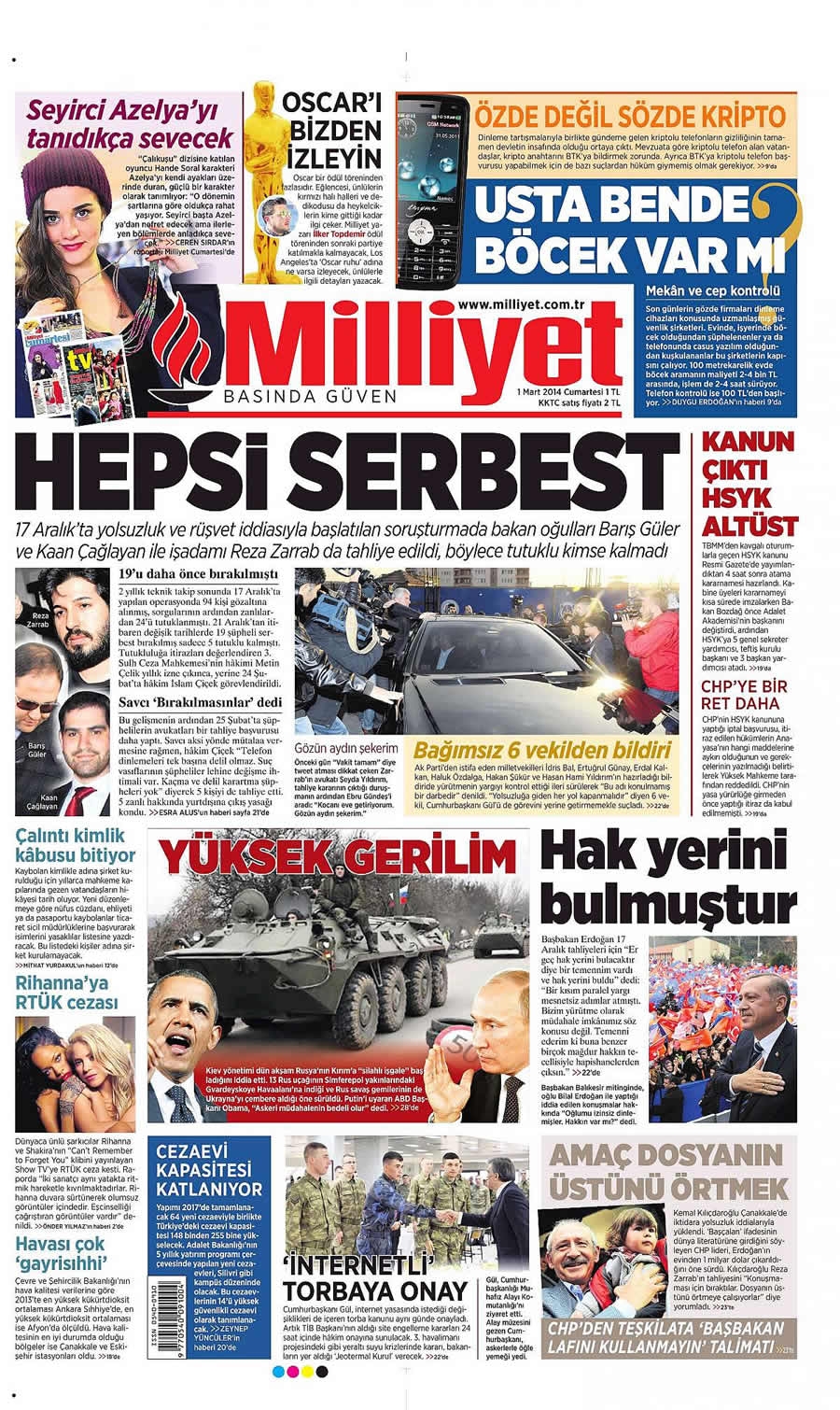 1 Mart gazete manşetleri galerisi resim 15