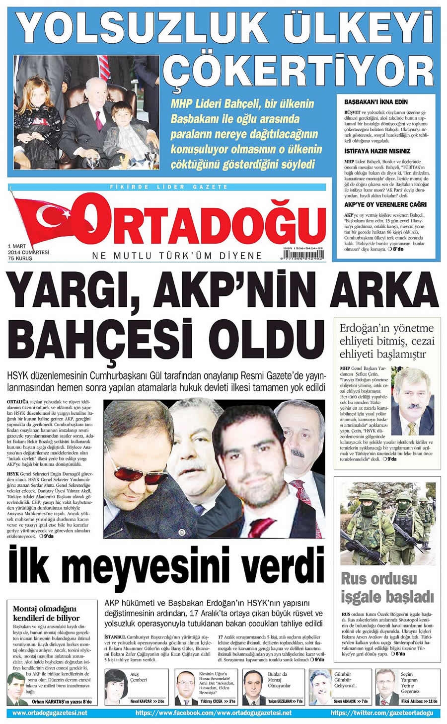 1 Mart gazete manşetleri galerisi resim 16