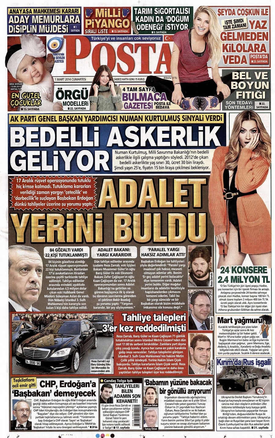 1 Mart gazete manşetleri galerisi resim 18