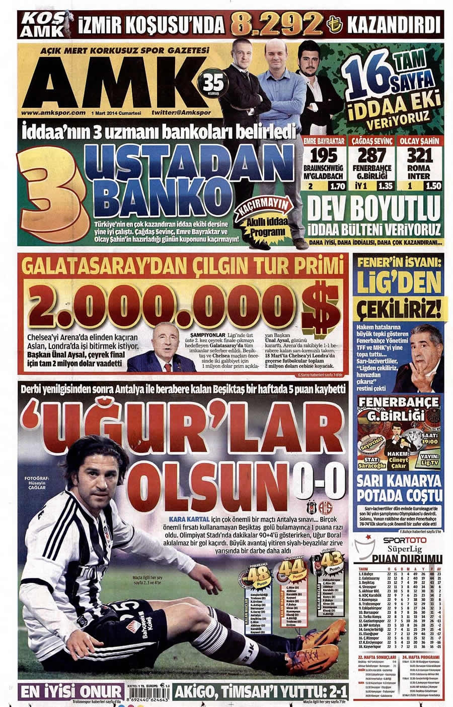 1 Mart gazete manşetleri galerisi resim 2