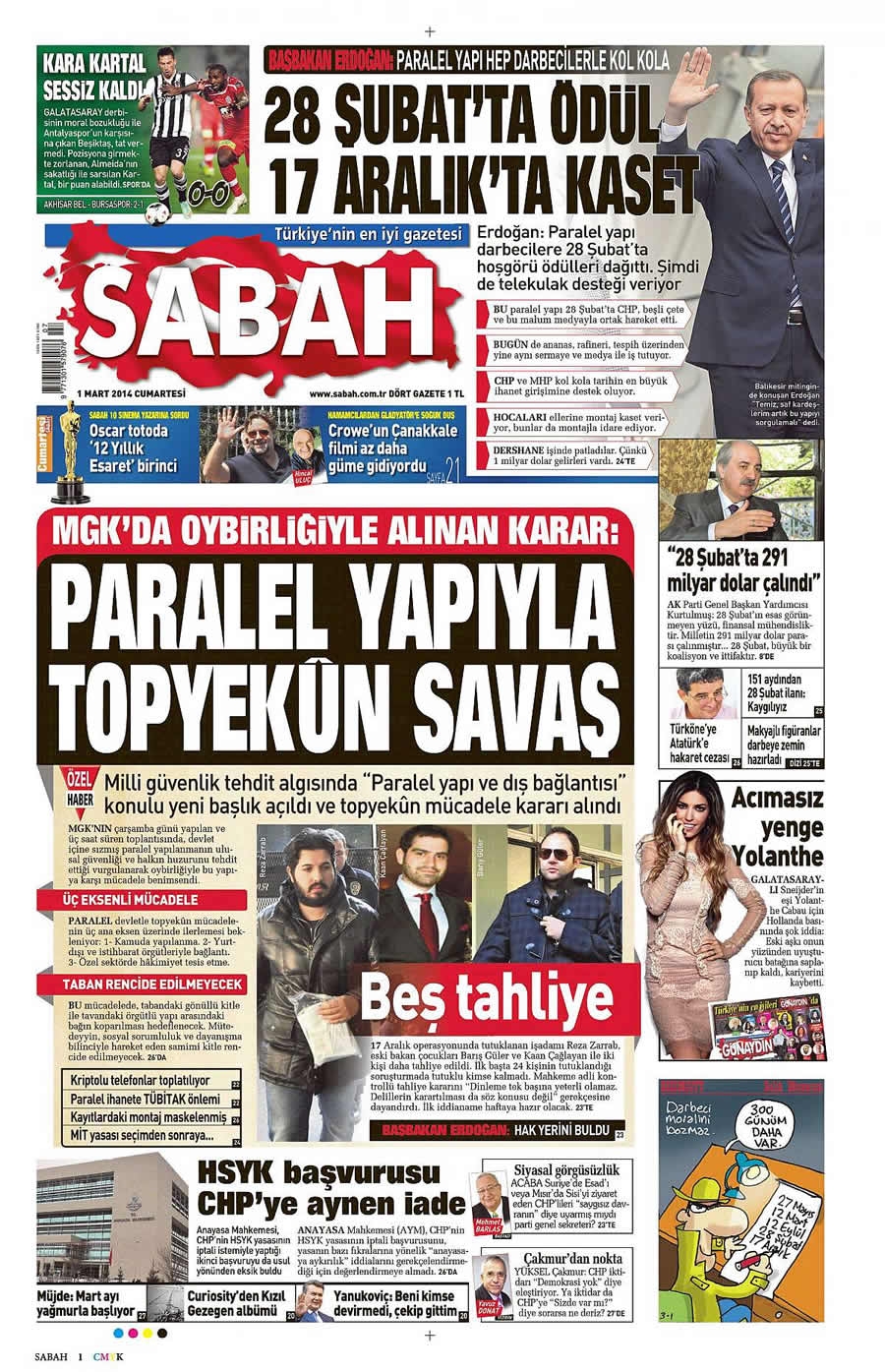 1 Mart gazete manşetleri galerisi resim 20