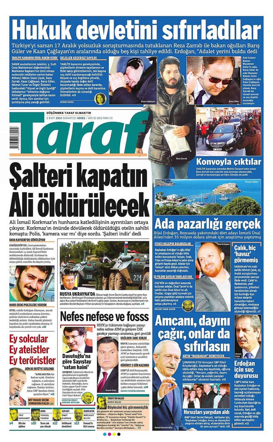 1 Mart gazete manşetleri galerisi resim 25