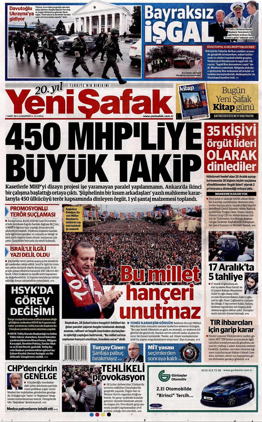 1 Mart gazete manşetleri galerisi resim 31