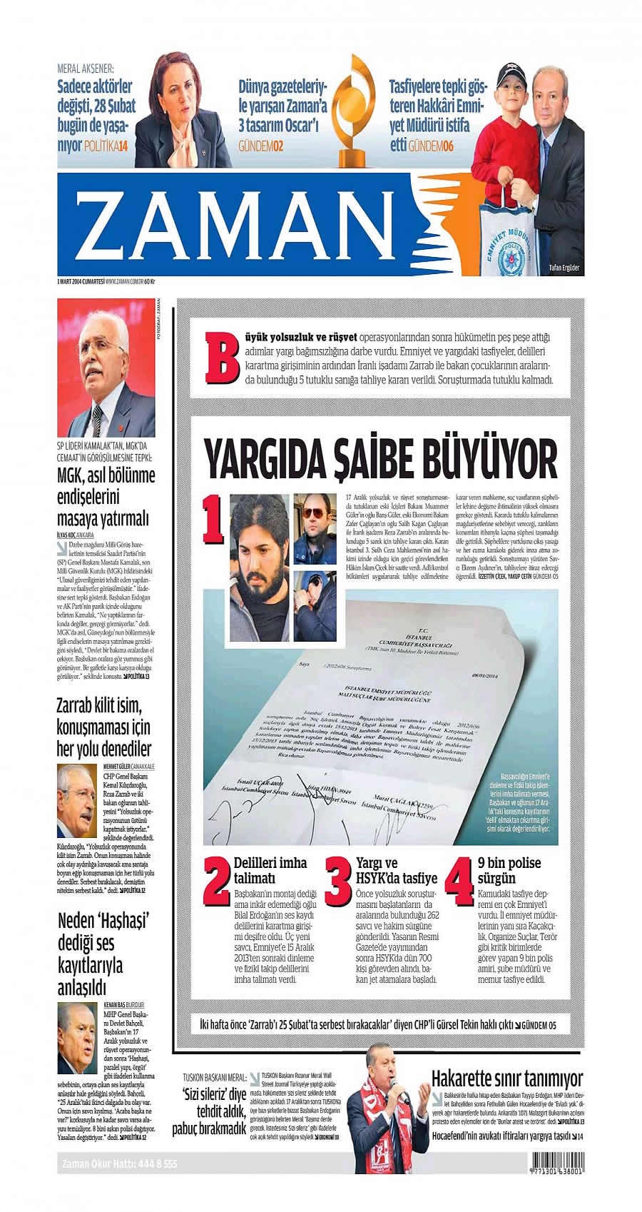 1 Mart gazete manşetleri galerisi resim 33