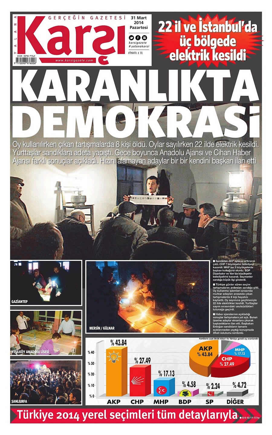 31 Mart gazate manşetleri galerisi resim 13