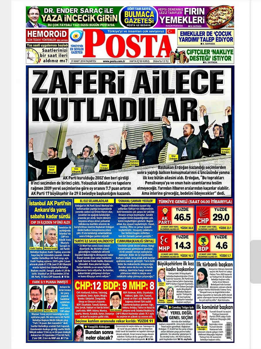 31 Mart gazate manşetleri galerisi resim 18