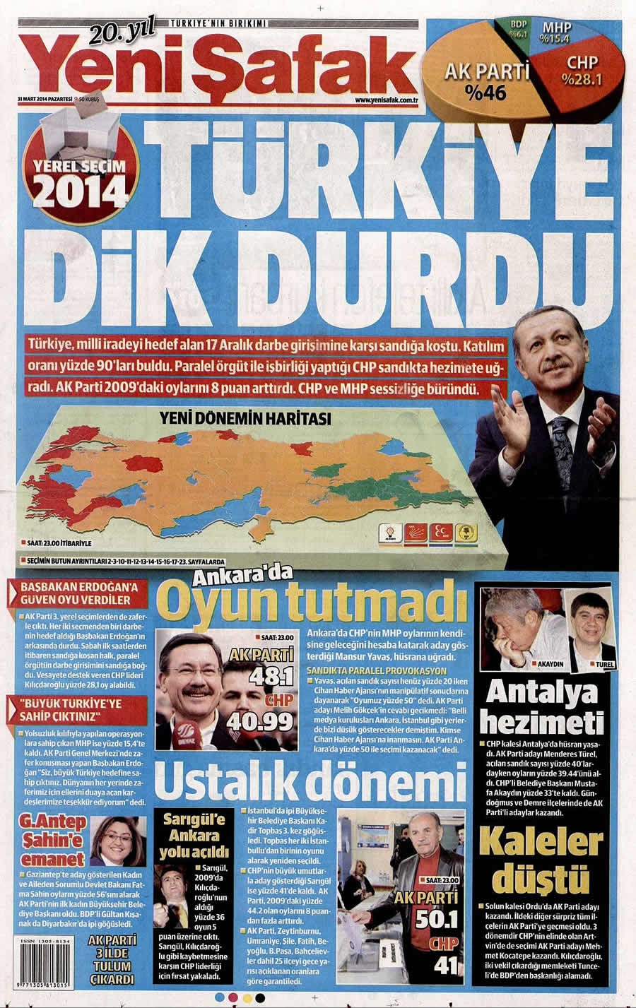 31 Mart gazate manşetleri galerisi resim 30