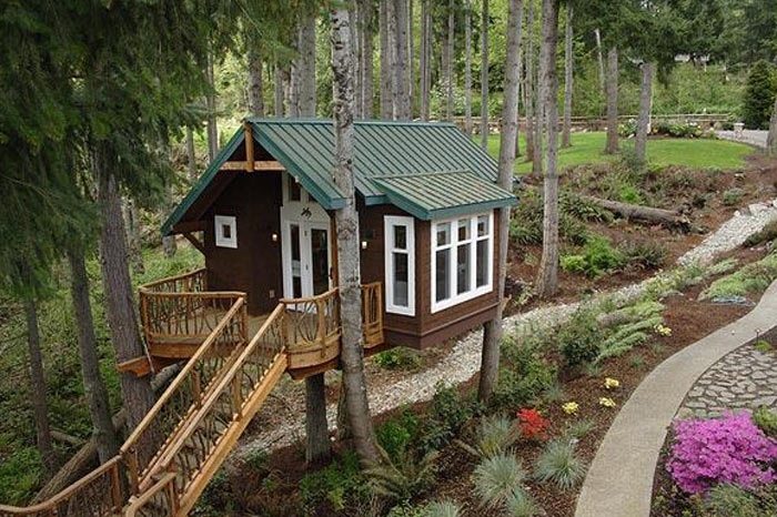 İlginç ağaç evler galerisi resim 10