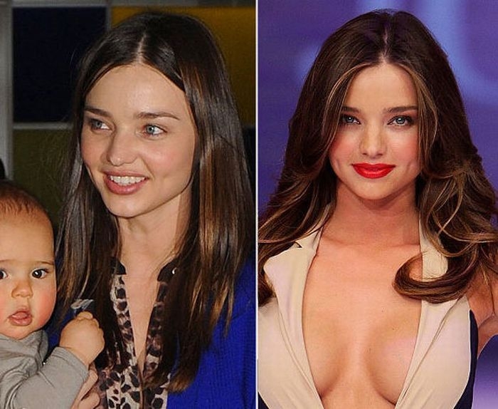 Ünlülerin makyajlı ve makyajsız resimleri galerisi resim 12