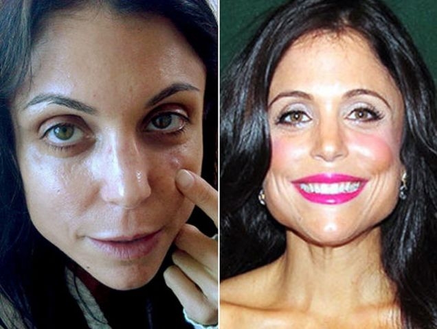 Ünlülerin makyajlı ve makyajsız resimleri galerisi resim 16