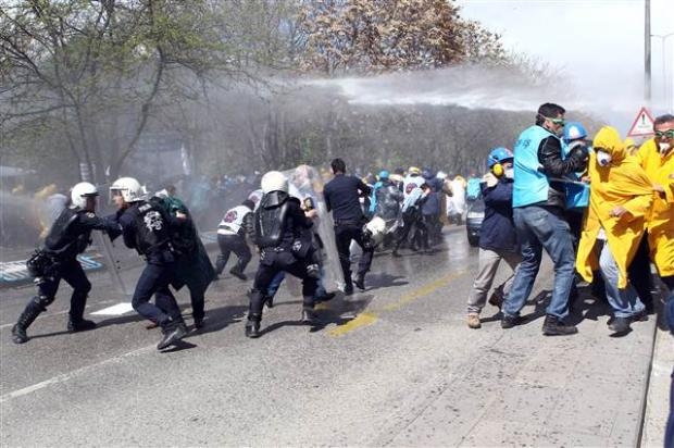 Ankara'da Yatağan işçilerine müdahale galerisi resim 10