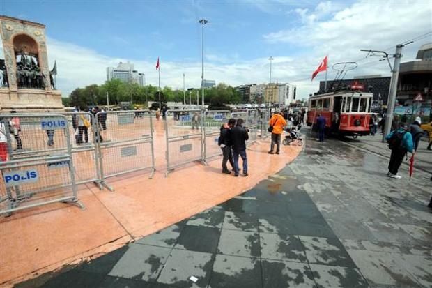 Taksim'de 1 Mayıs önlemleri galerisi resim 21