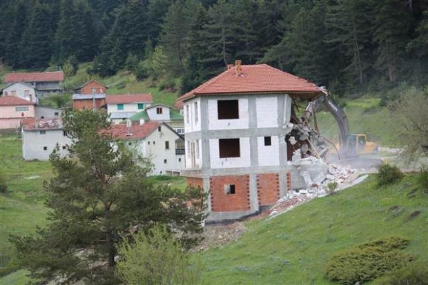 Bolu yaylalarında yıkım başladı galerisi resim 1