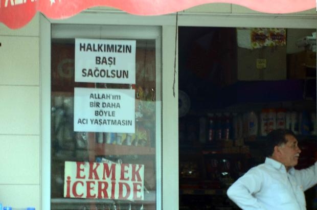 Soma'da dükkanlar yas nedeniyle kapalı galerisi resim 8