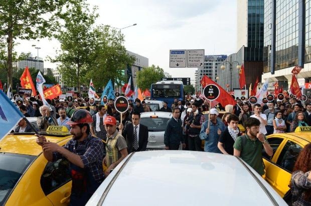 Kızılay'da 'Soma' eylemine polis müdahale etti galerisi resim 10