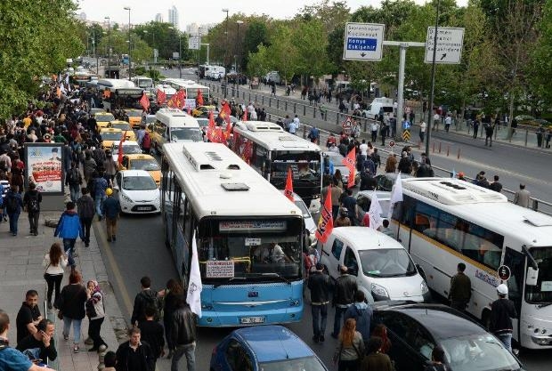 Kızılay'da 'Soma' eylemine polis müdahale etti galerisi resim 14