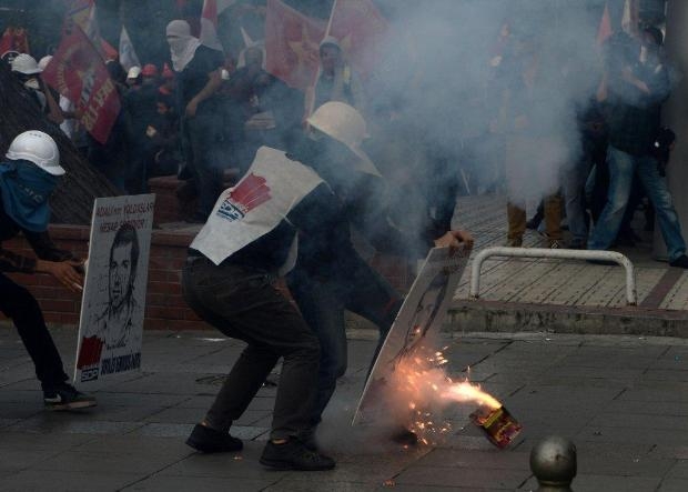 Kızılay'da 'Soma' eylemine polis müdahale etti galerisi resim 20