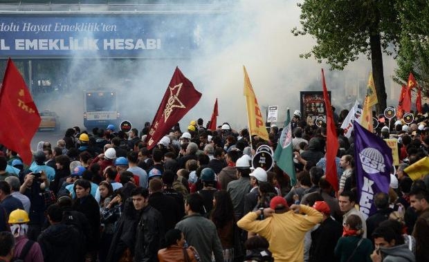 Kızılay'da 'Soma' eylemine polis müdahale etti galerisi resim 26