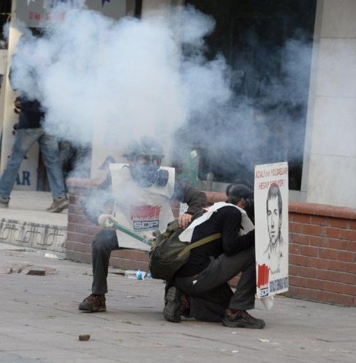 Kızılay'da 'Soma' eylemine polis müdahale etti galerisi resim 31