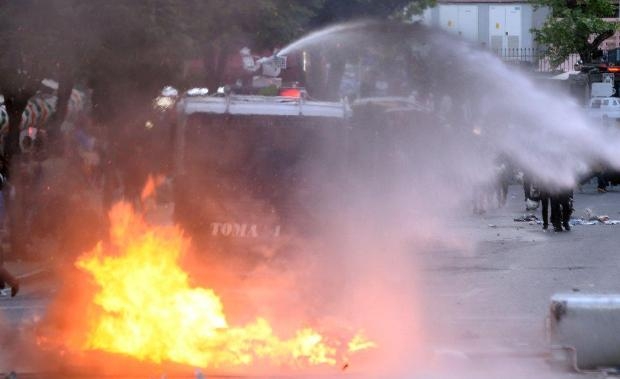 Kızılay'da 'Soma' eylemine polis müdahale etti galerisi resim 44