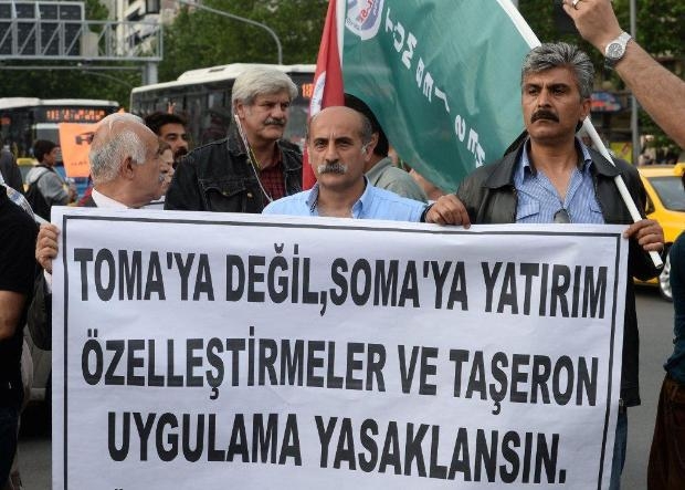 Kızılay'da 'Soma' eylemine polis müdahale etti galerisi resim 8