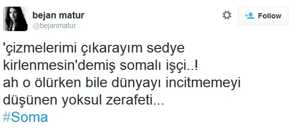 Ünlü isimlerden Soma faciası tweetleri galerisi resim 12