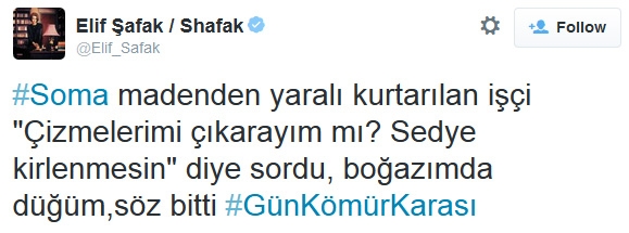 Ünlü isimlerden Soma faciası tweetleri galerisi resim 17