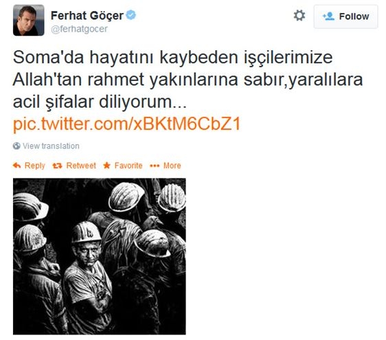Ünlü isimlerden Soma faciası tweetleri galerisi resim 6