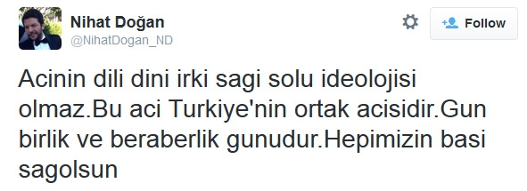 Ünlü isimlerden Soma faciası tweetleri galerisi resim 9