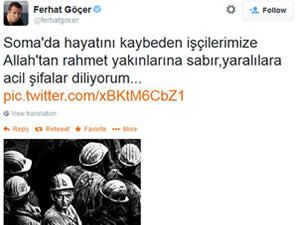 Ünlü isimlerden Soma faciası tweetleri