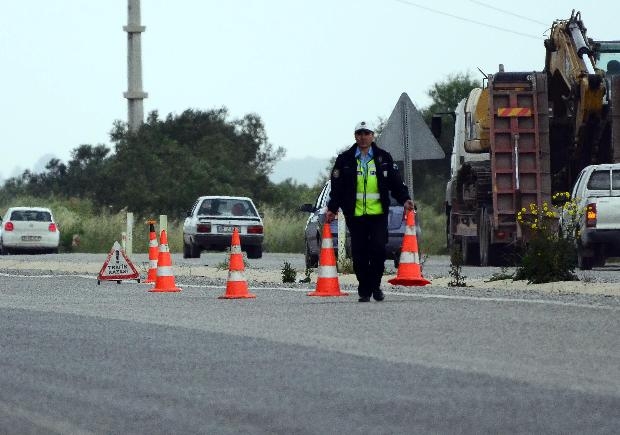 Soma girişinde polis kontrol noktaları galerisi resim 9