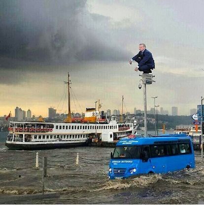 Sosyal medyada sel geyikleri galerisi resim 1