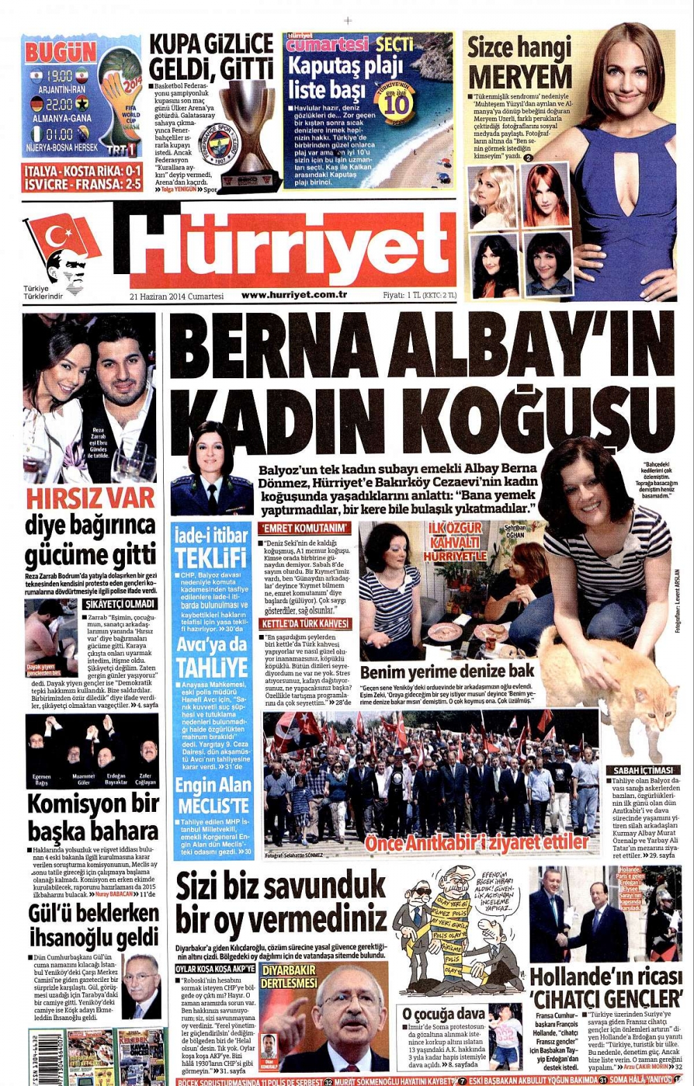 Günün gazete manşetleri galerisi resim 1