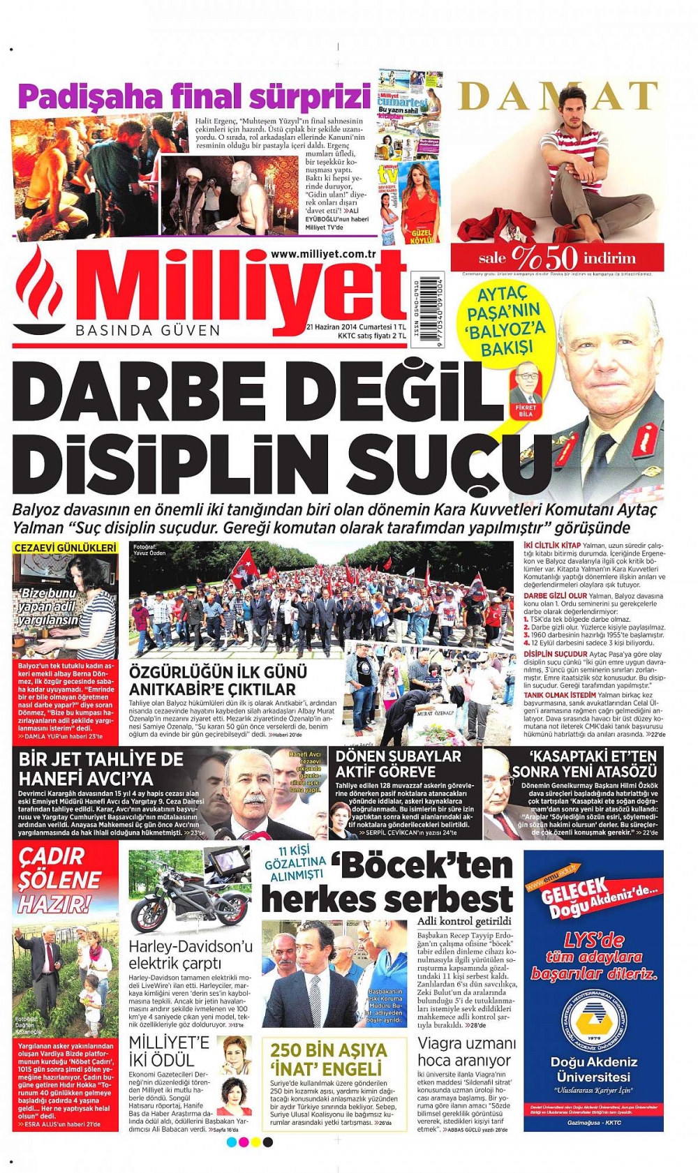 Günün gazete manşetleri galerisi resim 2