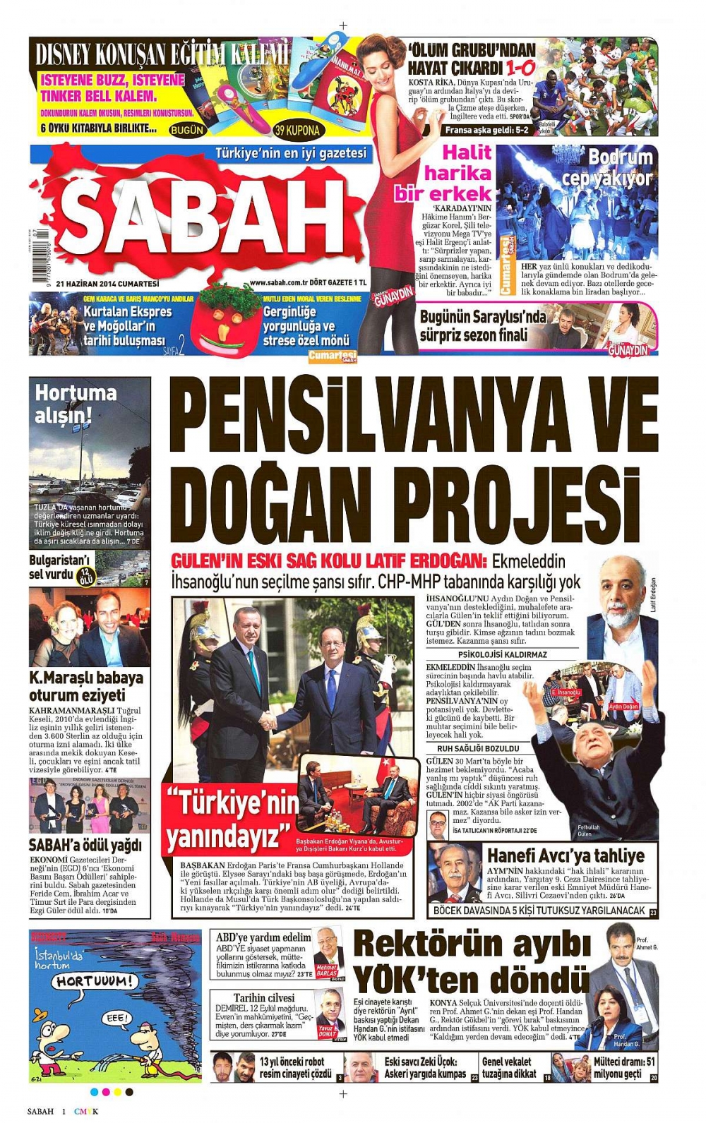 Günün gazete manşetleri galerisi resim 3