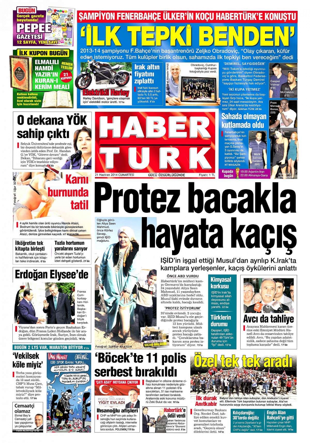 Günün gazete manşetleri galerisi resim 5