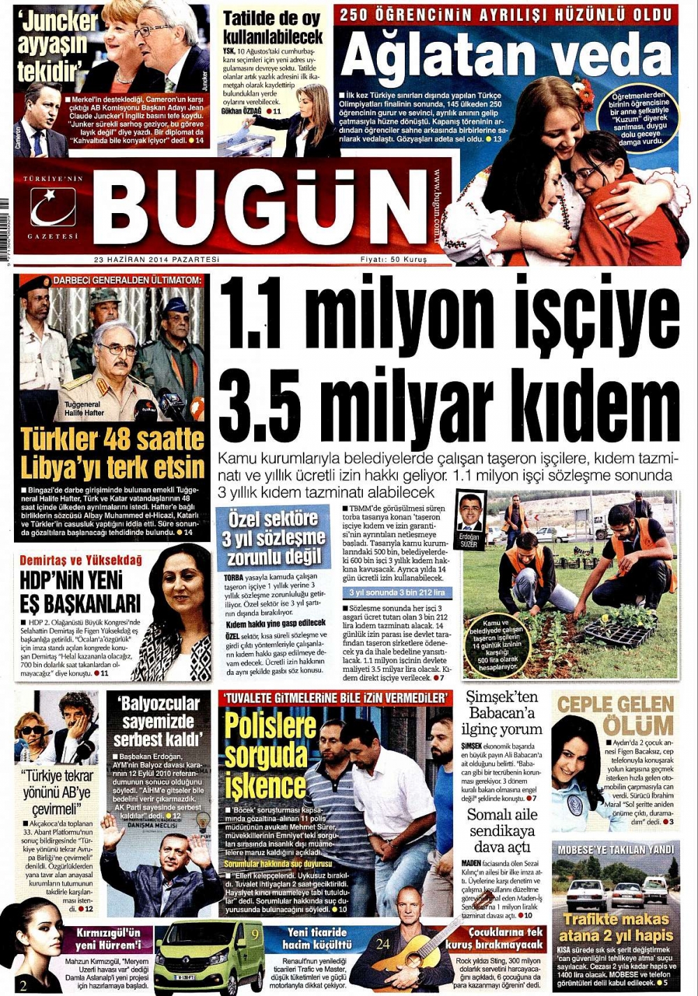 Günün gazete manşetleri galerisi resim 10