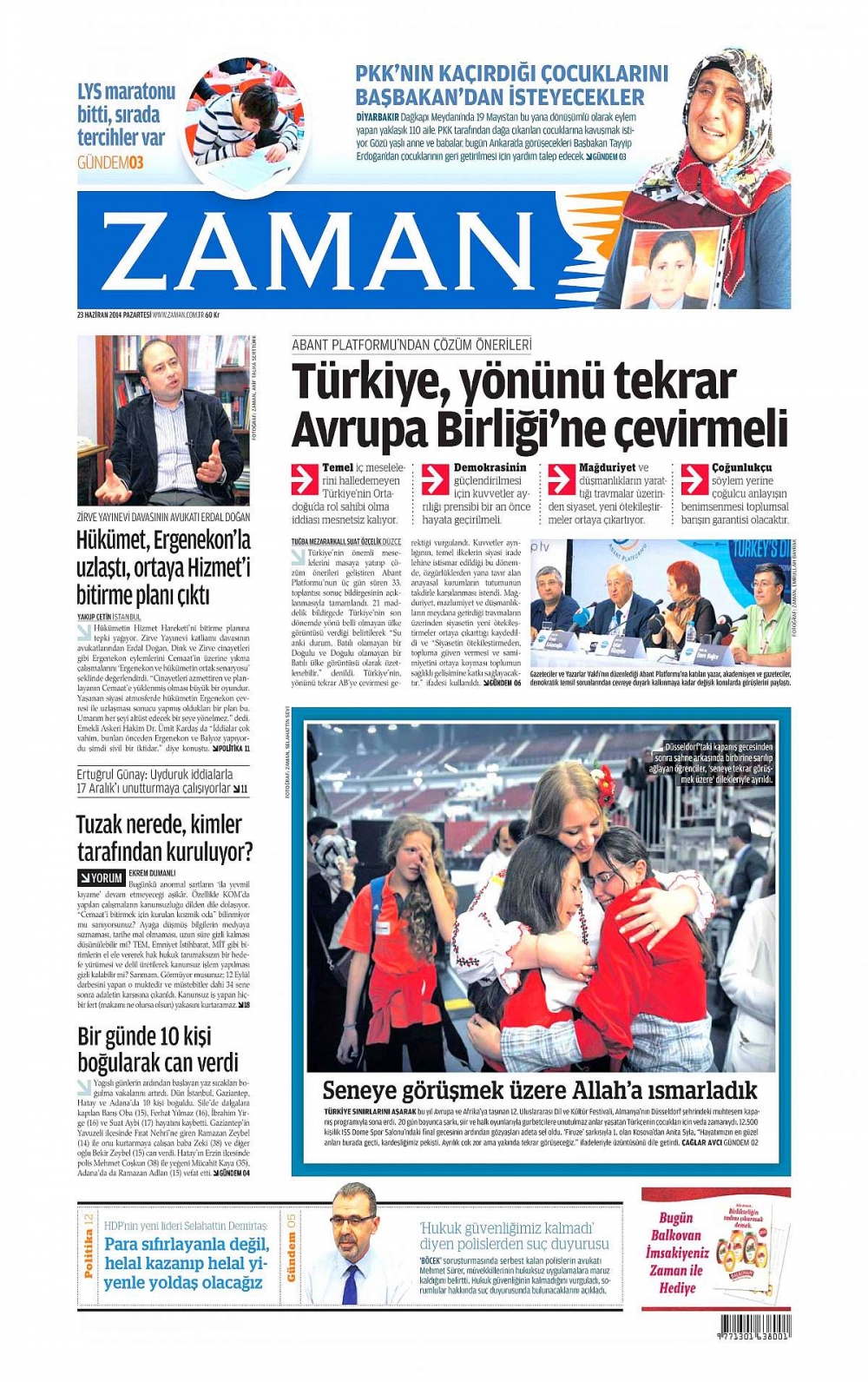 Günün gazete manşetleri galerisi resim 6