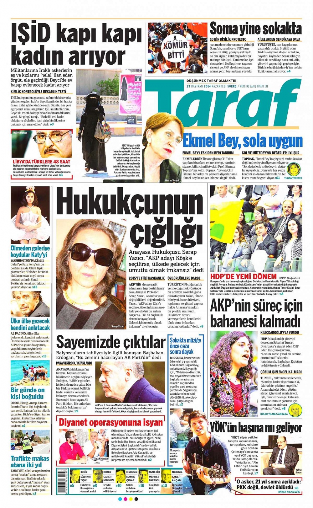 Günün gazete manşetleri galerisi resim 8