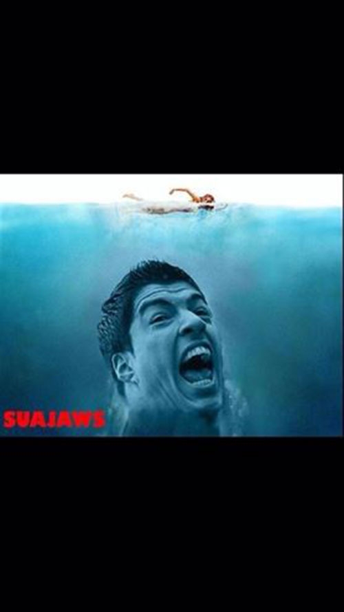 Suarez'in ısırığı sosyal medyayı salladı! galerisi resim 4